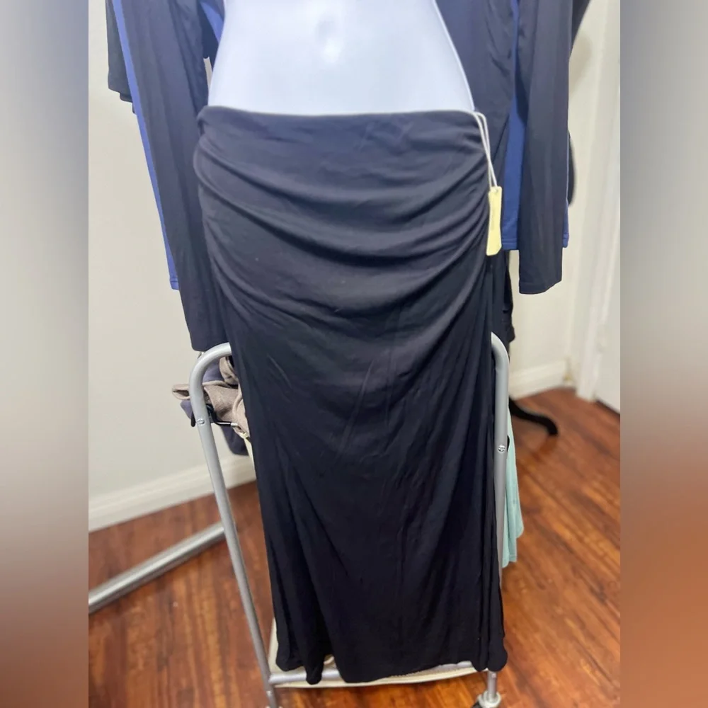 OGL Eco-SkinKiss® Ruched Side Mermaid Maxi Skirt - Picture 4 of 6